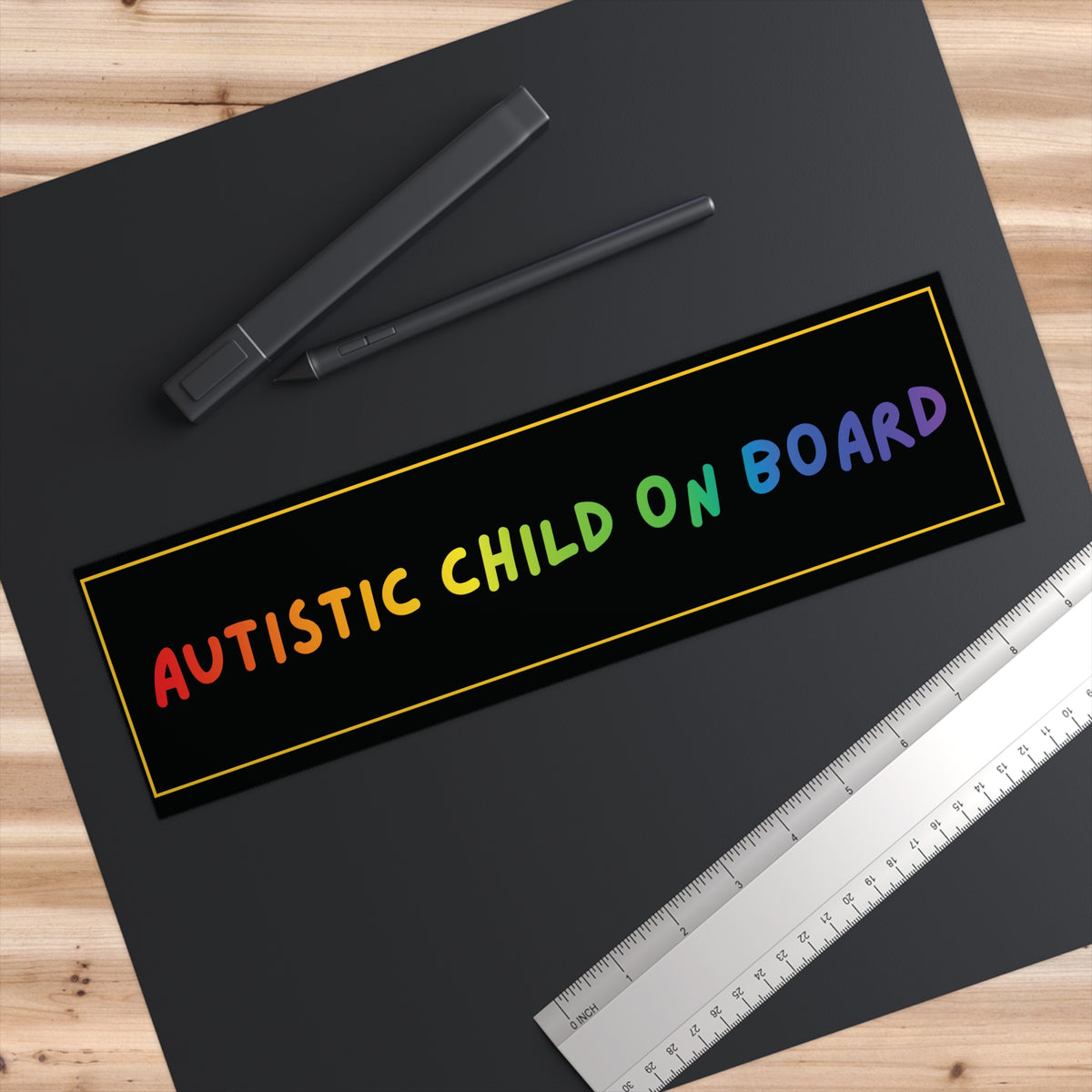 Autistic Child On Board -  Bumper Sticker
